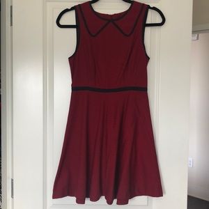 Red Fit and Flare Dress